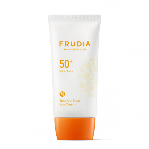 Солнцезащитная тональная крем-основа SPF50 Frudia tone up base sun cream 50г