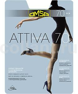 255 р. 323 р.Колготки женские OMSA Attiva 70 Компрессия по ноге