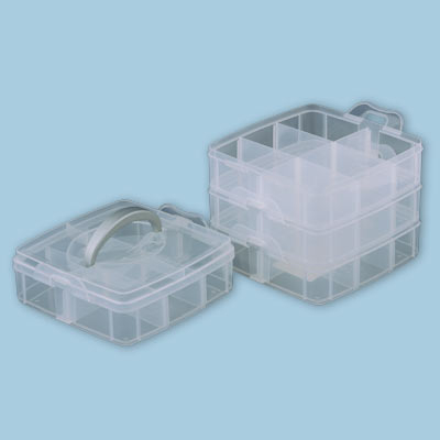 Gamma Коробка для шв. принадл. пластик ОМ-1404 прозрачная