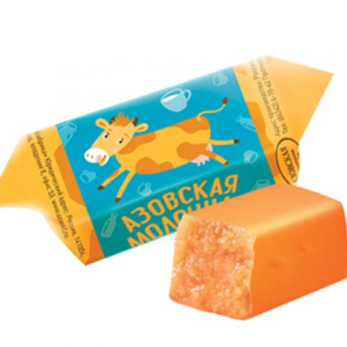 конфеты Коровка Азовская молочная (упаковка 1 кг)
