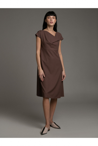 #94143 Платье (Emka Fashion) коричневый