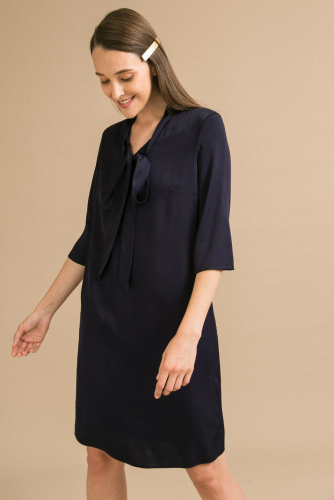 #94025 Платье (Emka Fashion) темно-синий