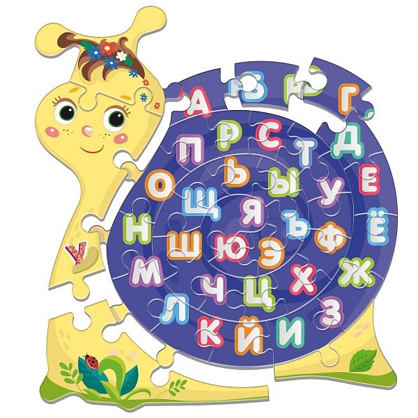 Мягкий фигурный пазл. От А до Я. Азбука#
