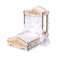 Набор «Большая кровать с балдахином, матрасом и подушкой», коллекция «Барокко»
