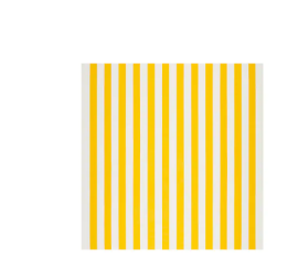 СОФИА Ткань, в широкую полоску, белый/желтый, 150 см