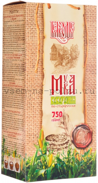 Бел. Мука кукурузная по-старорусски. 750 г. 1/6