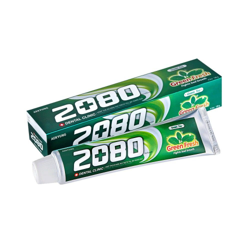 Зубная паста для всей семьи зелёный чай 2080 Green Fresh 120г