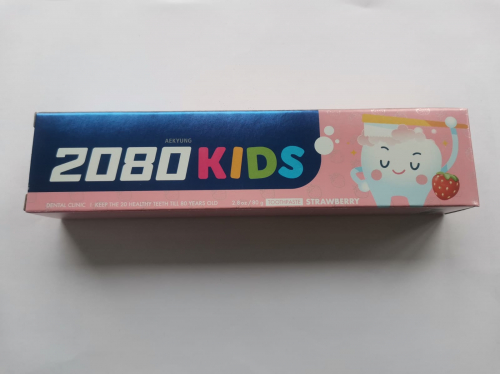 Зубная паста DC 2080 AEKYUNG ДЕТСКАЯ КЛУБНИЧНАЯ (80 г)