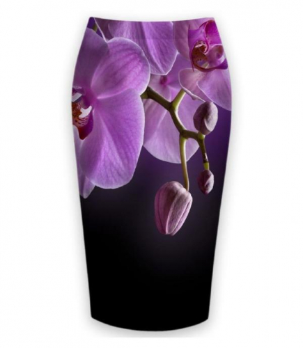 Юбка-карандаш Орхидея в сумраке
