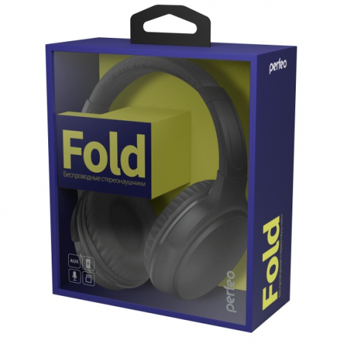 Гарнитура Perfeo Fold беспроводная полноразмерная черная (встроенный MP3-плеер и радиоприемник)