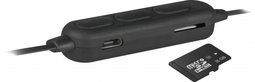 Гарнитура Defender FreeMotion B660 черная (Bluetooth, до 10м, слот для microSD) вакуумная