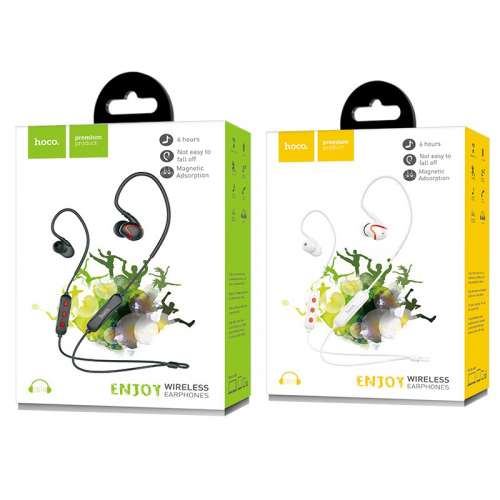 Гарнитура Hoco ES19 Joy sound, bluetooth, спортивная вакуумная, черная