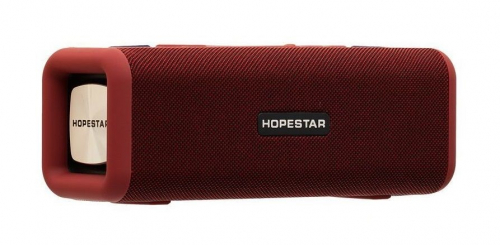Колонка Hopestar T9 (Bluetooth/5Wx2/USB/microSD/AUX/FM/Power Bank/multiple/влагозащита) красная