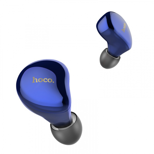 Гарнитура Hoco ES25 bluetooth внутриканальная (чехол с аккумулятором) синяя