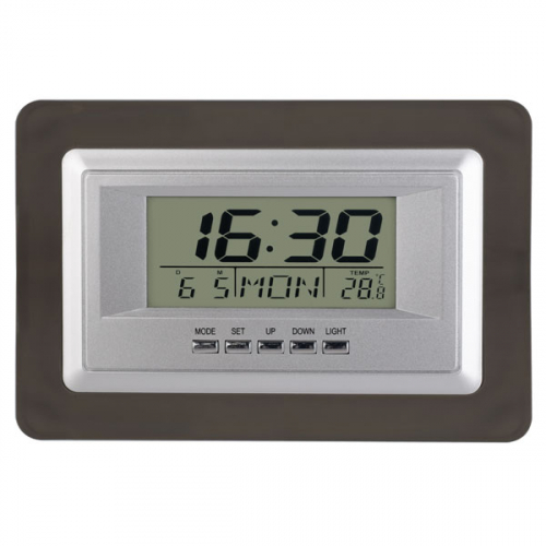 Perfeo часы-будильник Middle, черный (время, температура, дата) (PF-S2102)