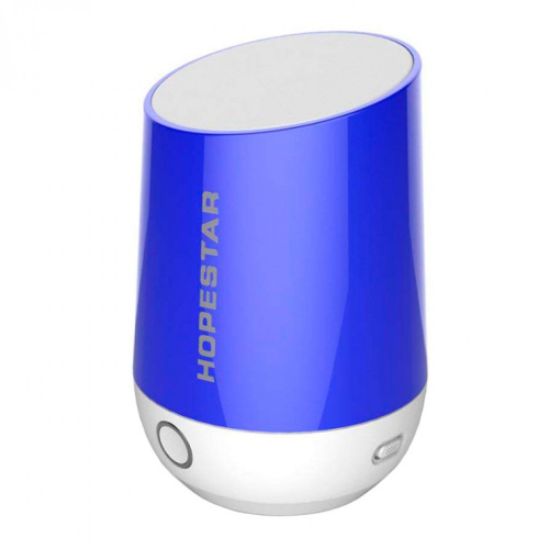 Колонка Hopestar H22 (Bluetooth/5W/USB/microSD/AUX/) синяя