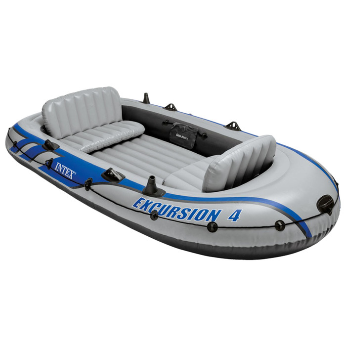 Лодка Excursion 4, 4 местная, 315 х 165 х 43 см, вёсла, насос, до 500 кг, 68324NP INTEX
