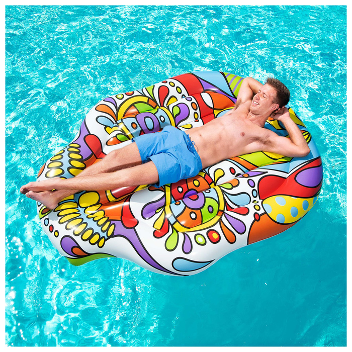 Матрас для плавания Fiesta Skull, 193 x 141 см, 43194 Bestway