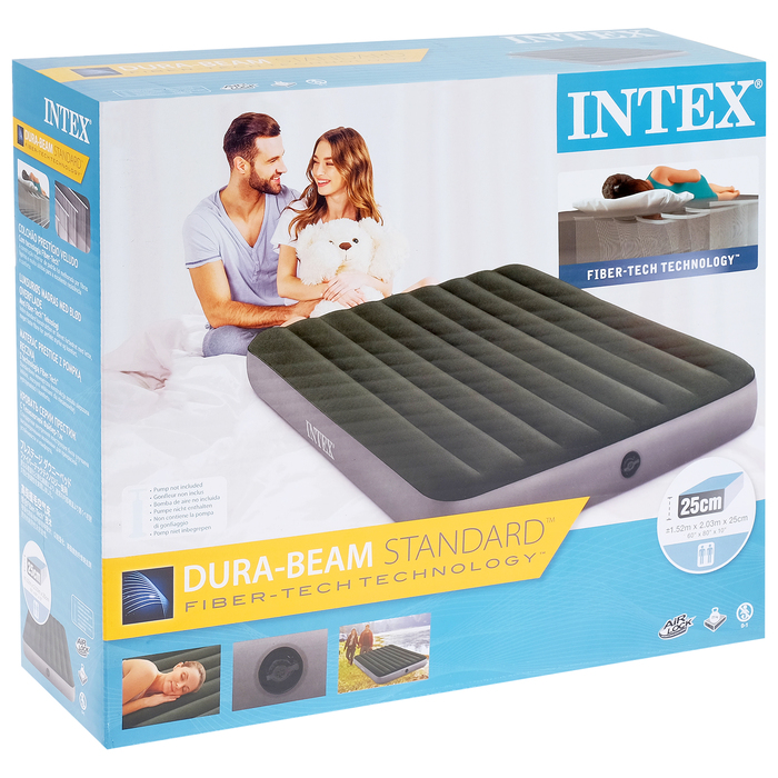 Матрас надувной DURA-BEAM QUEEN, 152 х 203 х 25 см, 64109 INTEX