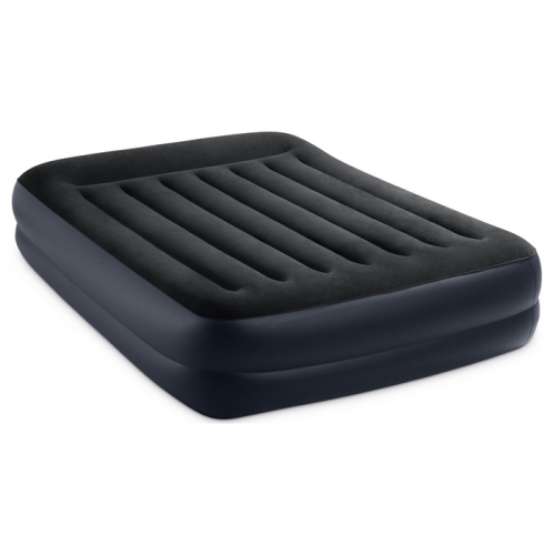 Кровать надувная Pillow Rest Raised 152 х 203 х 42 см, с встроенным насосом, 220-240V, 64124NP INTEX