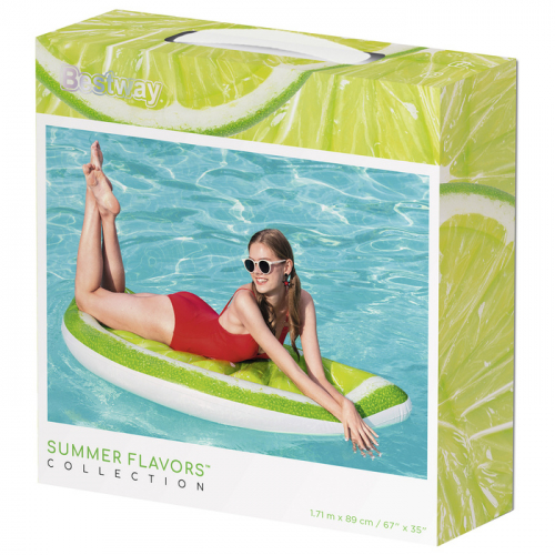 Матрас для плавания Tropical Lime, 171 х 89 см, 43246 Bestway