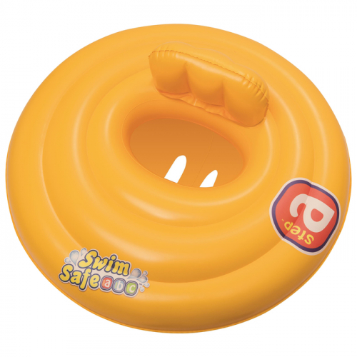 Круг для плавания Swim Safe, ступень «А», с сиденьем и спинкой, d=69 см, от 0-1 года, 32096 Bestway
