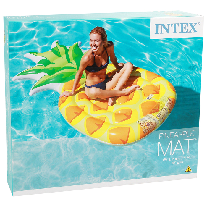 Матрас для плавания «Ананас», 216 х 124 см, 58761EU INTEX
