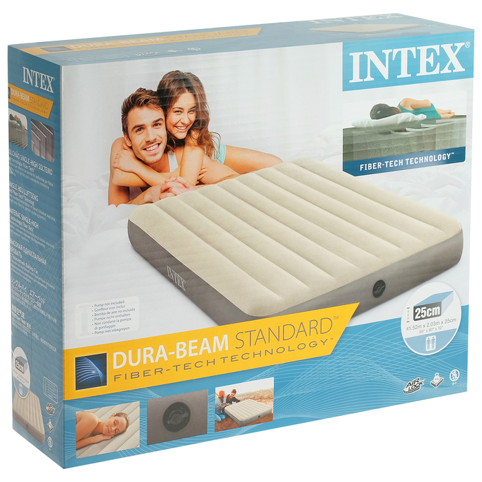 Матрас надувной Deluxe Queen, 152 х 203 х 25 см, 64103 INTEX