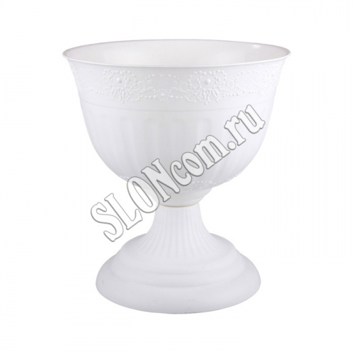 Вазон Венеция 18л (D 400 мм) (белый)