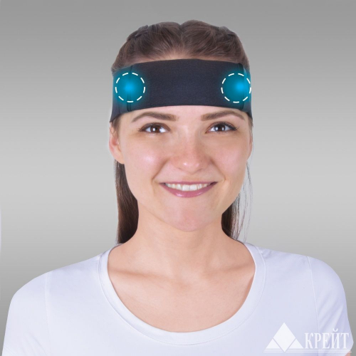 Бандаж на голову с аппликаторами биомагнитными медицинскими  А-150