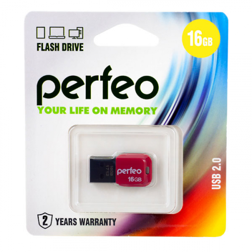 Флэш-диск USB Perfeo16 GB M02 black