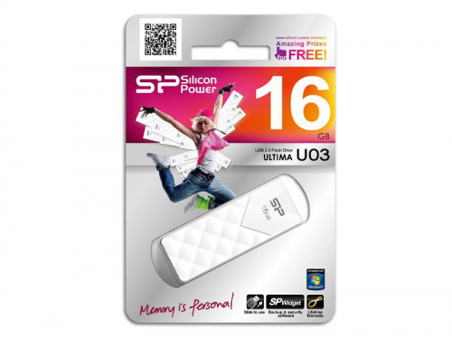Флэш-диск USB Silicon Power 16 GB Ultima U03 White