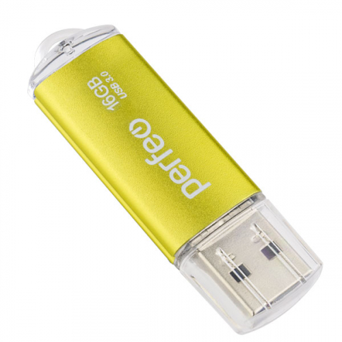 Флэш-диск USB Perfeo16 GB C14 gold metal USB 3.0