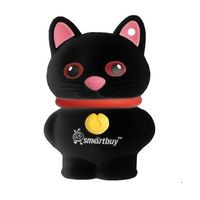 Флэш-диск USB SmartBuy 16 GB Wild series Catty Black (Черная кошка)