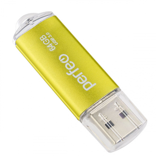 Флэш-диск USB Perfeo 64 GB C14 gold metal USB 3.0
