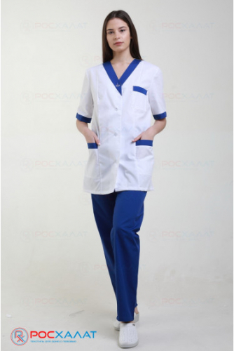 КМТ-01 Женский медицинский костюм с отделкой, куртка и брюки