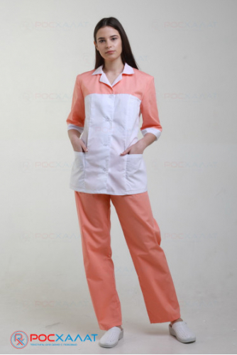  КМТ-02 Женский медицинский костюм с отделкой, куртка и брюки