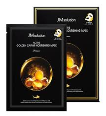 Маска тканевая ультратонкая с золотом и икрой JMSOLUTION Active Golden Caviar Nourishing Mask Prime