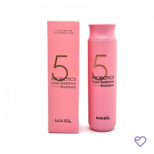 Шампунь с пробиотиками для защиты цвета (розовый) Masil 5 Probiotics Color Radiance Shampoo 300мл