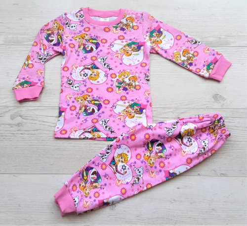 Пижама для девочки (кофта+брюки) УЗБЕКИСТАН (1-2,3-4,5-6)