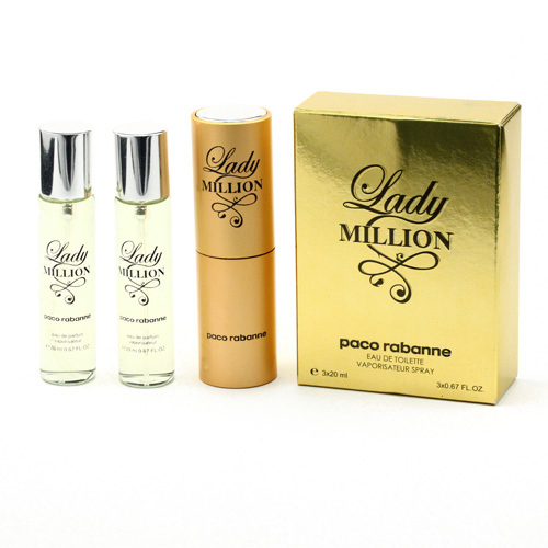 Paco Rabanne Lady Million perfume 3x20ml копия