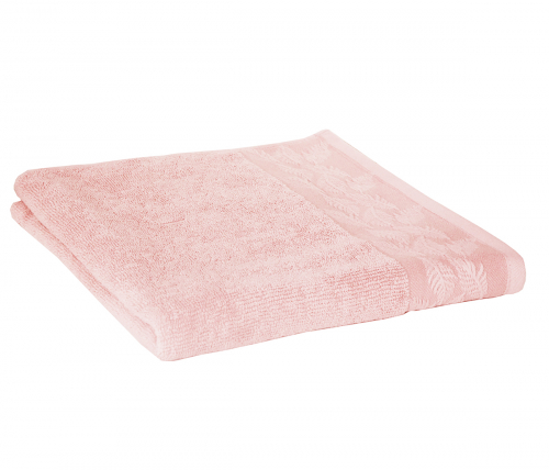 Полотенце Махровое Перо Светло-розовое 70х130