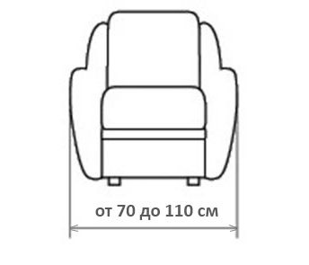 Чехол для мягкой мебели Жардин 70-110