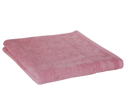 Полотенце Махровое Перо Темно-розовое 70х130