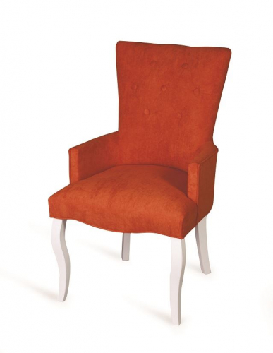Кресло Викторрия (эмаль белая   G08 - морковный)