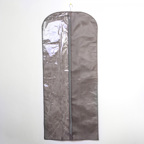 Чехол для одежды 60×140 см, спанбонд, цвет серый