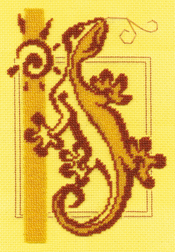 Набор для вышивания PANNA J-0753 ( Ж-0753 ) Ящерка