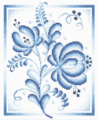Набор для вышивания PANNA C-0254 ( Ц-0254 ) Синие розы
