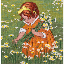 Набор для вышивания PANNA D-1546 ( Д-1546 ) Девочка в ромашках