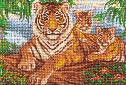 Набор для вышивания PANNA J-1001 ( Ж-1001 ) Логово тигра